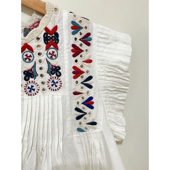 NWT Sea New York Embroidered Women's Flutter Sleeve Top, XS - Picture 8 of 15